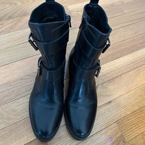 Emanuele Crasto zip up boots in black, size 38
